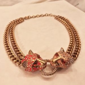 gold statement necklace